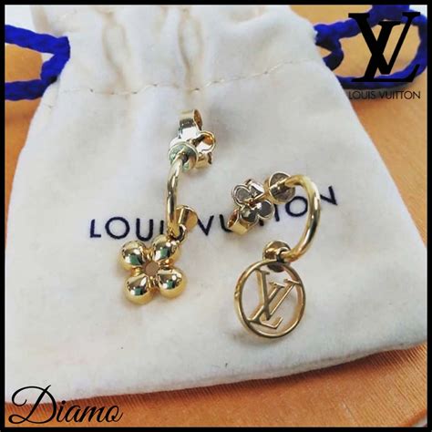 louis vuitton dangling earrings|Louis Vuitton enamel earrings.